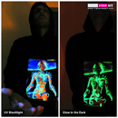 "B.I.O.mechanoid" UV-Blacklight & Glow-In-The-Dark Mens Hoodie